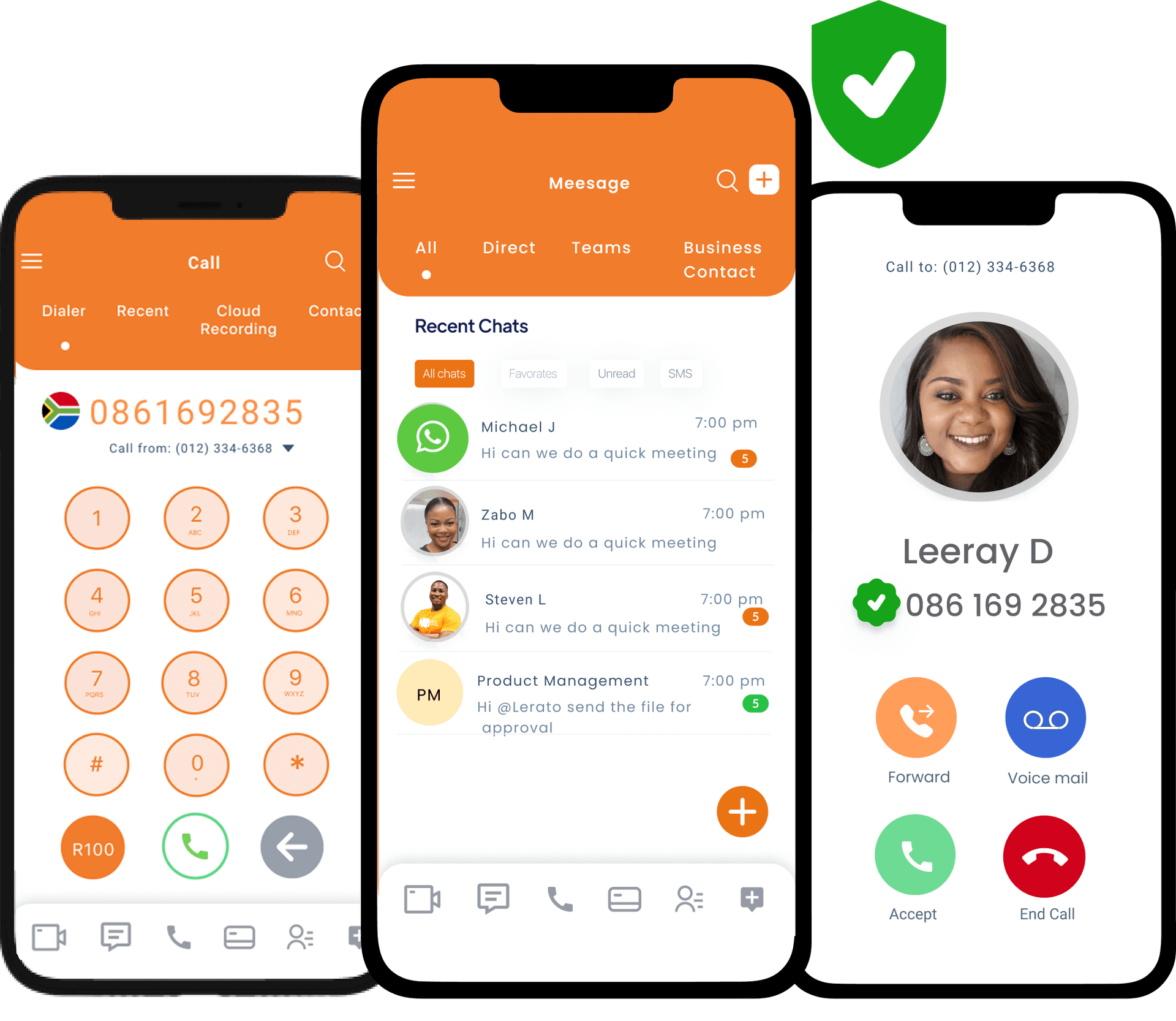 NxaTel mobile calling and messaging app